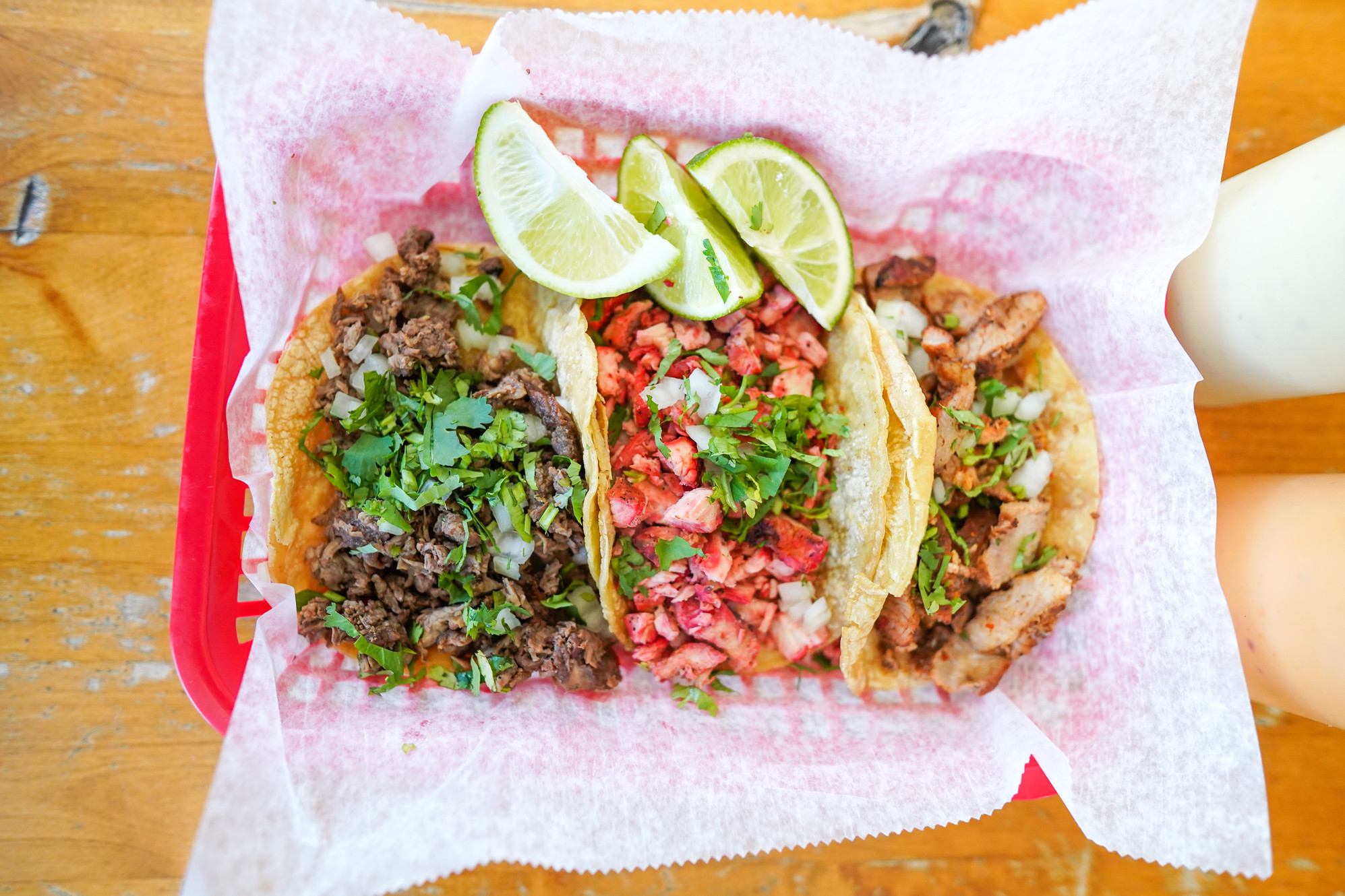 Taqueria El Asador signature dishes QuesadillaTaco RegularTaco Supreme
